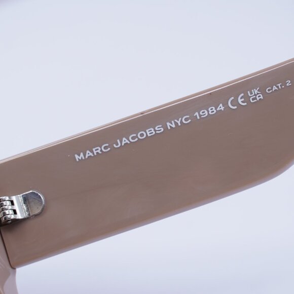 Marc Jacobs MARC 695/S 0NOY HA Sunglasses Nude Brown Square Frame, Brown Lenses - Picture 7 of 10